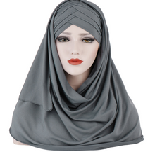 Load image into Gallery viewer, Muslim Lady Fashion Patch Hijab
