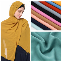 Load image into Gallery viewer, Pearl Chiffon Hijab Scarf 70x180cm size
