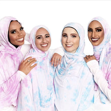 Load image into Gallery viewer, Cotton Modal Tie-dye Cotton Jersey Shawl Scarf Hijab
