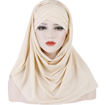 Load image into Gallery viewer, Muslim Lady Fashion Patch Hijab
