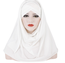 Load image into Gallery viewer, Muslim Lady Fashion Patch Hijab
