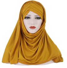 Load image into Gallery viewer, Muslim Lady Fashion Patch Hijab
